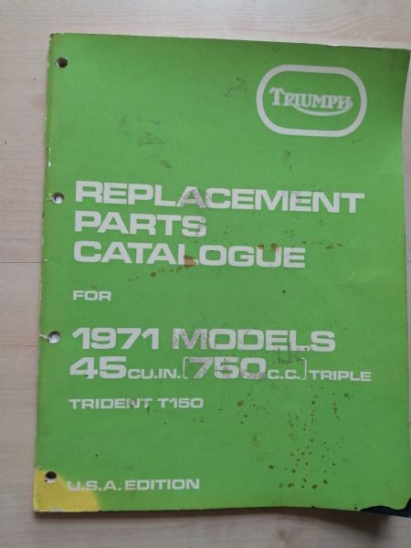 Parts Katalog T150. 